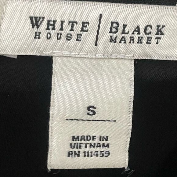 WHITE HOUSE BLACK MARKET Floral Goddess Vibes Maxi Dress BLK & WHT, Size S - Picture 3 of 9